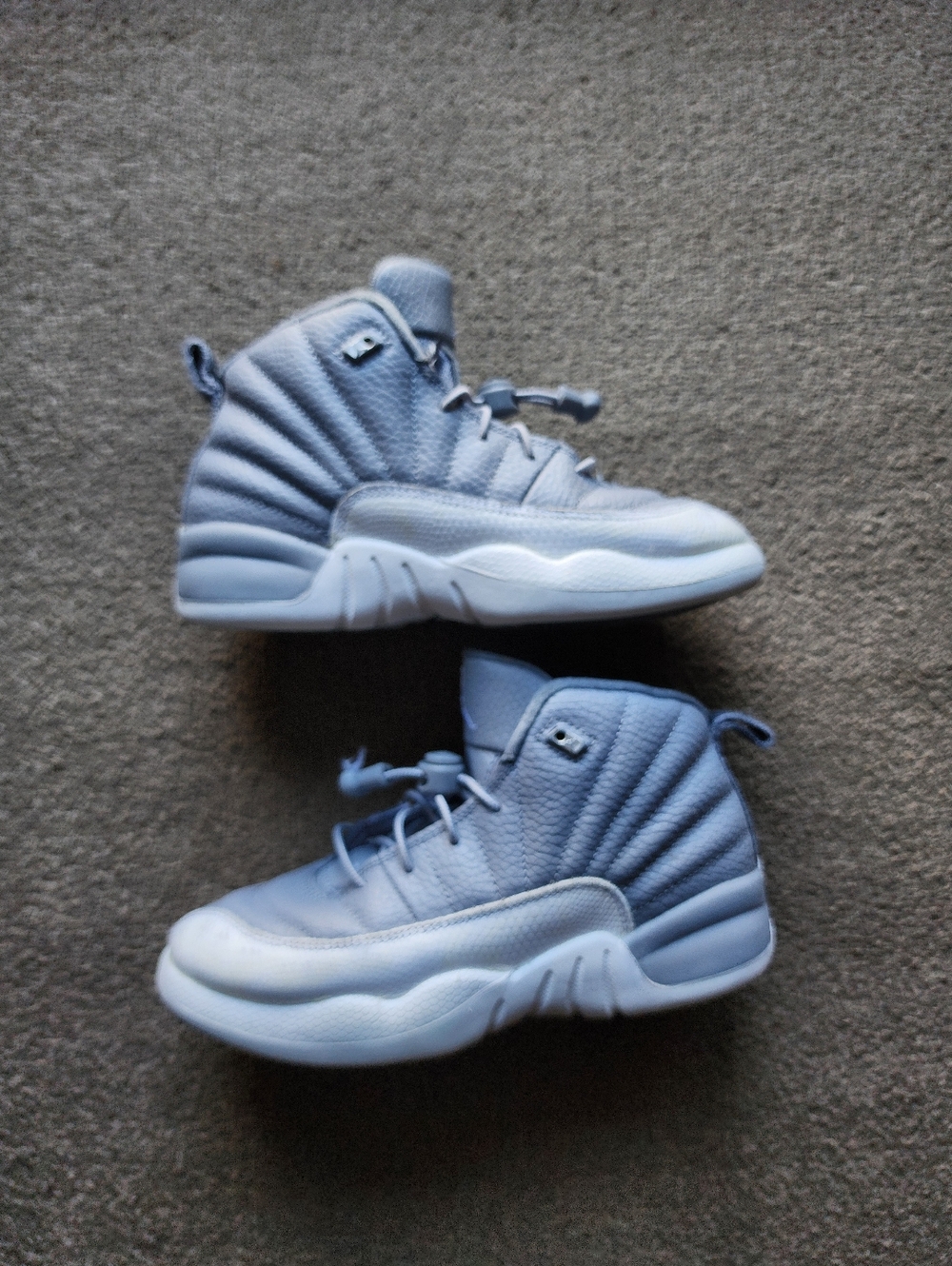 Jordan Retro 12 Stealth White-Cool Grey Toddler Size 1